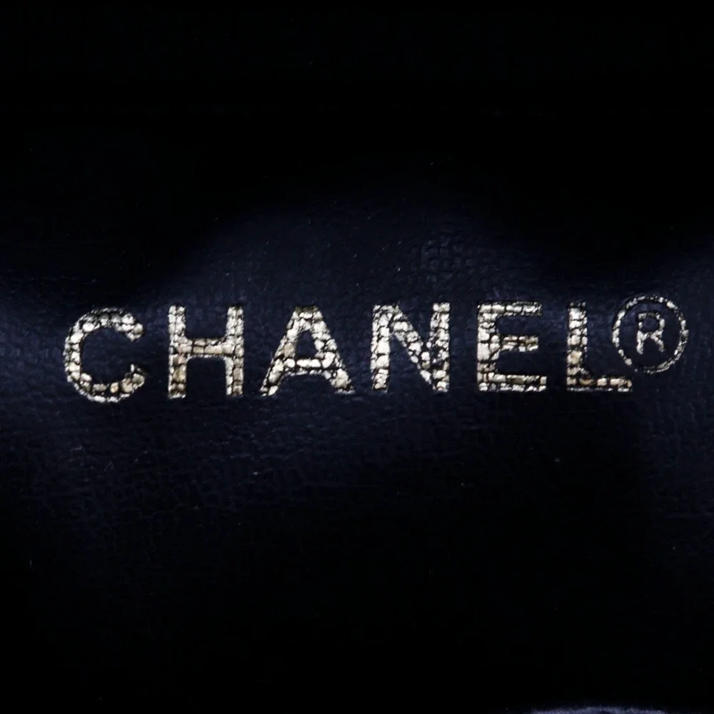 CHANEL Black Caviar Leather Pouch